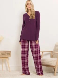 Long Tall Sally Rouge - Pyjama Carreaux New