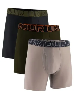 Under Armour - Lot de 3 Caleçons Tech Solid Rouge Outlet