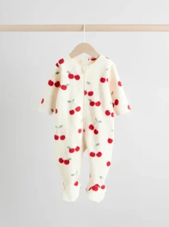 Next Rouge - Lot de 2 dors-bien bébé en micro polaire avec fermeture éclair bidirectionnelle Outlet