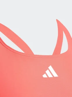 adidas Rouge - maillot de bain 3-Rayures C-Back pour enfant Clearance