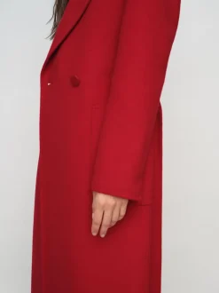 Reiss Rouge - Manteau Lucia en laine Blend à double boutonnage à coutures invisibles Discount