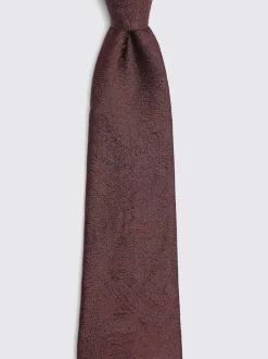 MOSS - Mariage Motif paisley Cravate Rouge Best