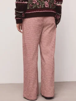 Next Rouge - Pantalons Jambe large Vichy Best