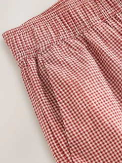 Next Rouge - Pantalons Jambe large Vichy Best