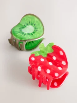 Next Rouge - Pinces à cheveux fraise et kiwi