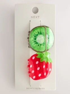 Next Rouge - Pinces à cheveux fraise et kiwi