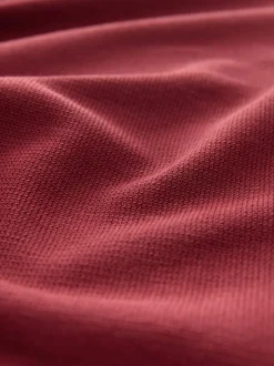 Next - Polos texturé Coupe classique Rouge Sale