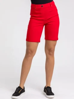 Roman - Short extensible à revers Rouge