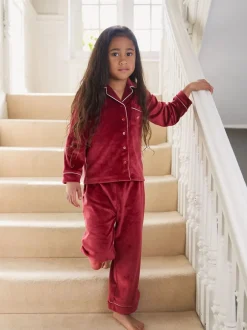 The Little Tailor Rouge - Kids Pyjama de Noël en velours doux de luxe Outlet
