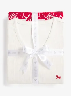 The Little Tailor Rouge - - Pyjama de Noël à motif Fair Isle de renne pour homme New