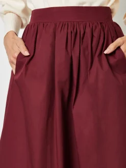 Threadbare - Jupe midi avec poches Rouge Clearance