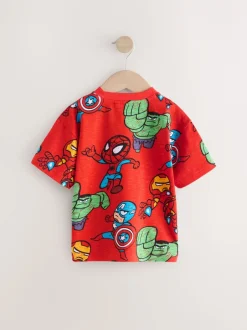 Next Rouge - T-shirt Marvel en coton à manches courtes (3mois-8ans) New