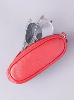 Lakeland Leather - Étui Lakeland en cuir à deux verres Rouge New