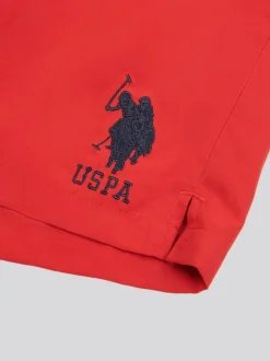 U.S. Polo Assn Rouge - . Mens Player 3 Short de bain Outlet