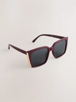 Next Rouge baie - Lunettes de soleil carrées Sale