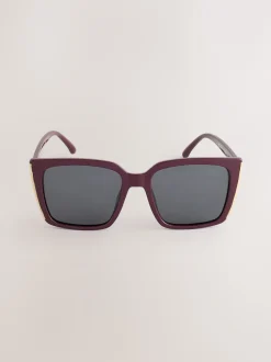 Next Rouge baie - Lunettes de soleil carrées Sale