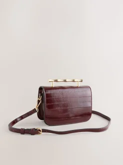 Next Rouge baie - Sac à poignée supérieure avec quincaillerie Or Online