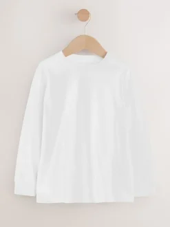 Next Rouge Berry/Gris/Blanc/Bleu - Lot de 4 T-shirts à manches longues et confortables (3-16ans) Online