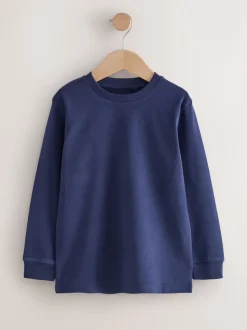 Next Rouge Berry/Gris/Blanc/Bleu - Lot de 4 T-shirts à manches longues et confortables (3-16ans) Online