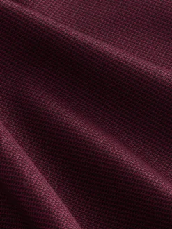 Next Rouge bordeaux - Ajustement régulier - Signature 100% coton avec chemise élégante texturée New