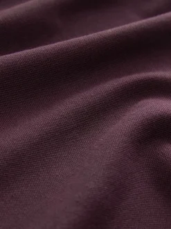 Next - Ajustement régulier - Polo Manches courtes Pique Rouge bordeaux Online