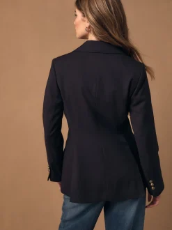 Next Rouge bordeaux - Blazer ajusté à simple boutonnage Outlet