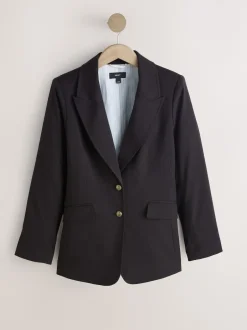 Next Rouge bordeaux - Blazer ajusté à simple boutonnage Outlet