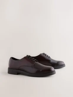 Next Rouge bordeaux - Chaussures derby en cuir ultra-brillant Hot