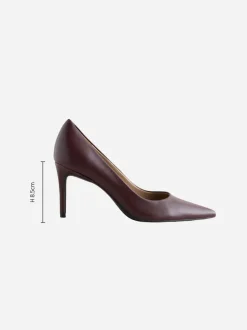 Next Rouge bordeaux - Chaussures de milieu de terrain en cuir New