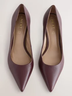 Next Rouge bordeaux - Chaussures de milieu de terrain en cuir New