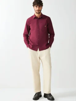 Next Rouge bordeaux - Chemise Oxford Guinness à manches longues Clearance