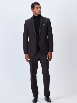 Next Rouge bordeaux - Coupe sur mesure - Pantalon de costume de smoking New