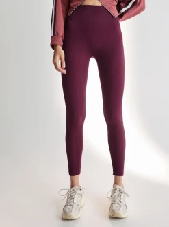 Next - Côtelé sans couture Taille haute Leggings Rouge bordeaux Online