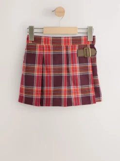 Next Rouge bordeaux - Ensemble Skort et collants à carreaux (3mois7ans) Hot