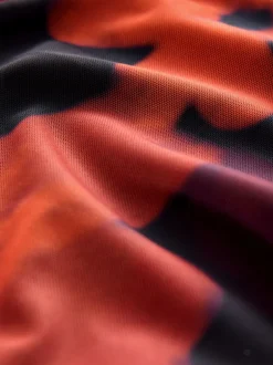 Next Rouge bordeaux à fleurs - Robe Bardot en maille de grossesse