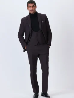 Next Rouge bordeaux - Gilet de costume de smoking Outlet