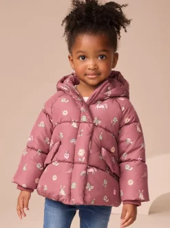 Next Rouge bordeaux - Manteau Résistant à la douche doublé de fausse fourrure (3mois-7ans) Discount