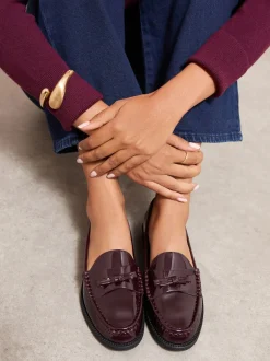 Friends Like These Rouge bordeaux - Mocassins Comfort nœud habillés en similicuir verni Outlet