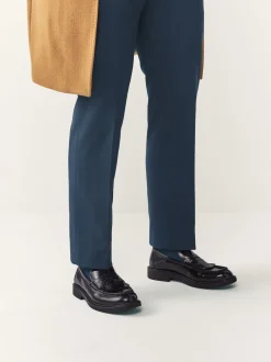 Next Rouge bordeaux - Mocassins à franges Penny Discount