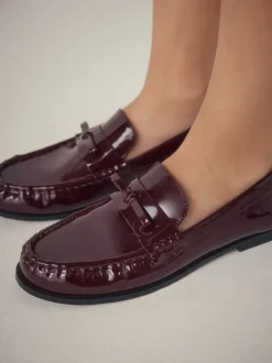 Next Rouge bordeaux - Mocassins Forever Comfort® à bout froncé avec nœud Clearance