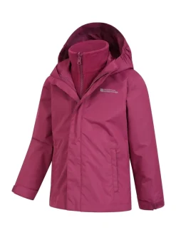 Mountain Warehouse Rouge bordeaux - a fait une chute de 3-en-1 Veste imperméable Outlet