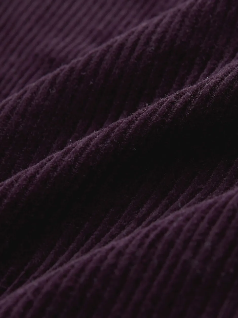 Next Rouge bordeaux - Pantalons en velours côtelé à jambe large avec écharpe Sale