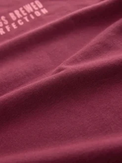 Next - Pyjama à manches courtes en coton Rouge bordeaux New