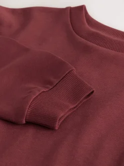 Next - T-shirt épais décontracté à manches longues (3-16ans) Rouge bordeaux Sale