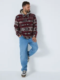 Next Rouge bordeaux - Veste-chemise style Navajo New