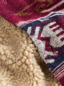 Next Rouge bordeaux - Veste-chemise style Navajo New