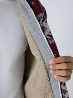 Next Rouge bordeaux - Veste-chemise style Navajo New