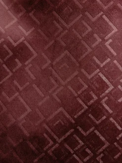 Next Rouge bordeaux imprimé géométrique - Slim Fit (Slim Fit) - Blazer en velours à motifs Outlet