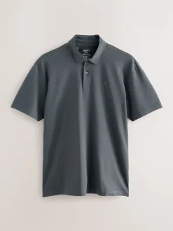 Next - Polo en jersey Manches courtes 3 Pack Rouge bordeaux/gris anthracite/crème écru Online