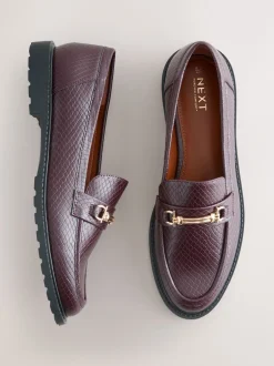 Next Rouge croco de baies - Mocassins à enfiler Forever Comfort® Discount